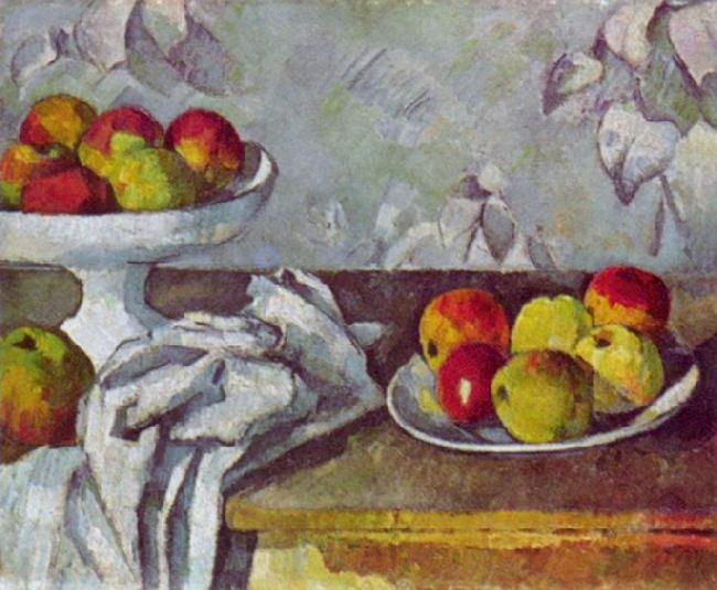 Paul Cezanne Stilleben mit apfeln und Fruchtschale Germany oil painting art